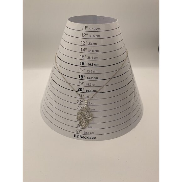 Stella & Dot Silver Celtic Knot Necklace With Intricate Pendant - Picture 2 of 4